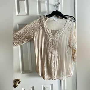 Dress barn brand Westport 1XL cream tunic